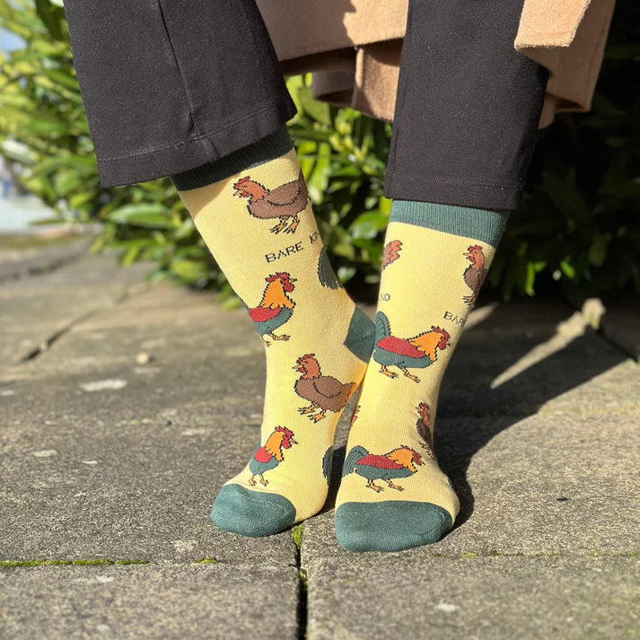 Barekind Socks Adult 7-11 Chickens