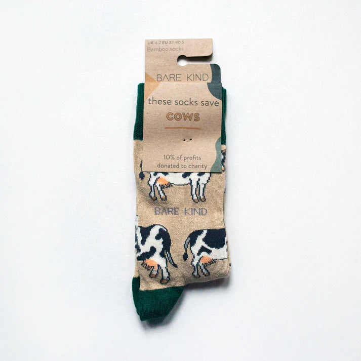 Barekind Socks Adult 7-11 Cows