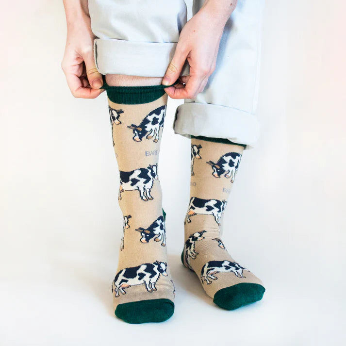Barekind Socks Adult 4-7 Cows