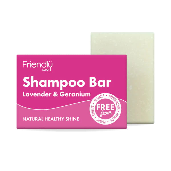 Friendly Soap Natural Shampoo Bar Lavender & Geranium 95g