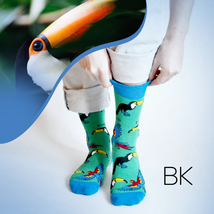 Barekind Socks Adult 4-7 Toucans