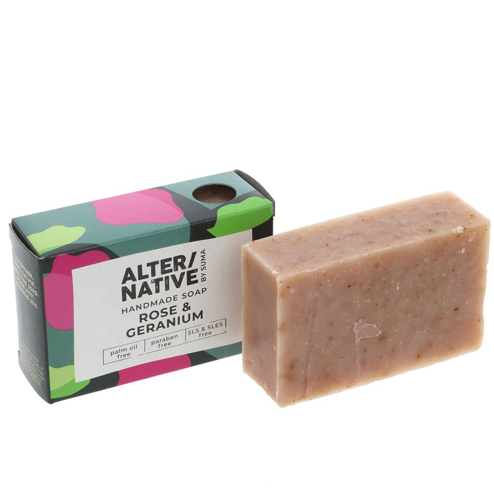 Alternative Rose & Geranium Soap 95g