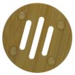 Bamboo Soap Dish Slatted Round