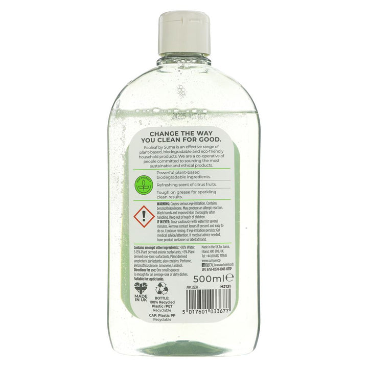 Ecoleaf Washing Up Liquid 500ml