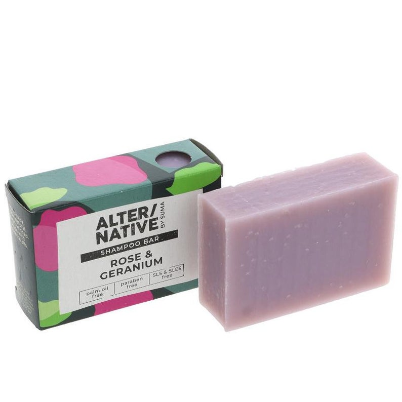 Alter/native By Suma Shampoo Bar- Rose & Geranium 95g